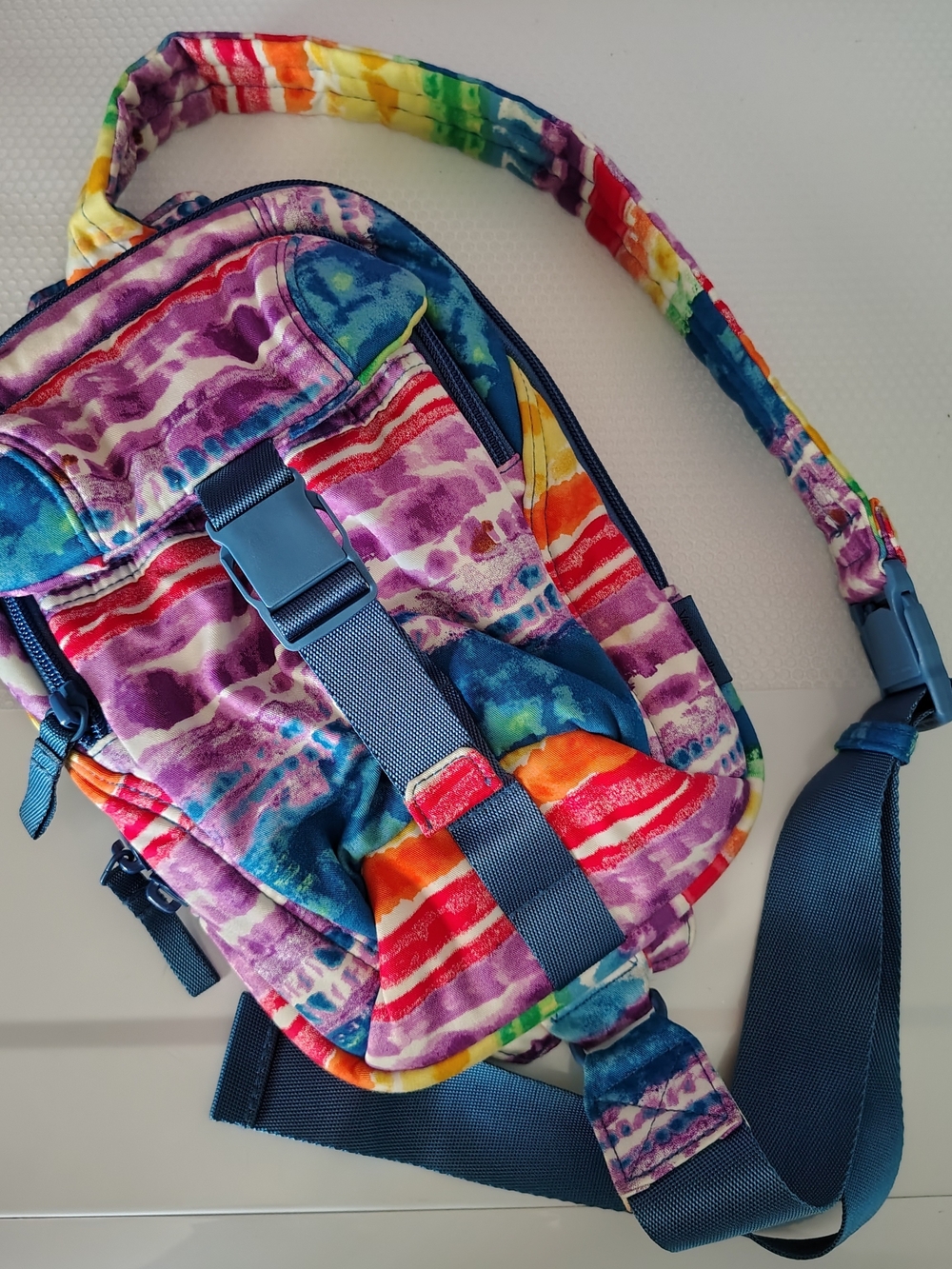 Vera Bradley Reactive Rainbow Tie-Dye Sling Bag Sustainable